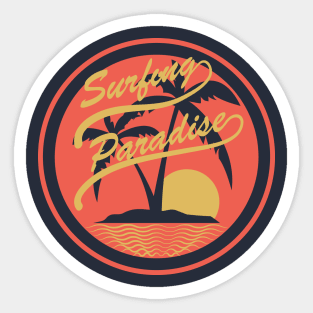 Surfing paradise Sticker